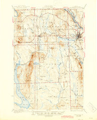 Download a high-resolution, GPS-compatible USGS topo map for Presque Isle, ME (1945 edition)