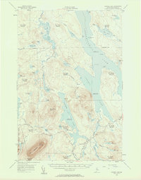 Download a high-resolution, GPS-compatible USGS topo map for Ragged Lake, ME (1958 edition)