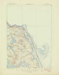 1931 Map of Calais, ME, 1945 Print