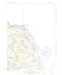 1931 Map of Calais, ME, 1939 Print
