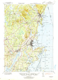 Download a high-resolution, GPS-compatible USGS topo map for Rockland, ME (1941 edition)