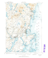 1904 Map of Rockland, 1961 Print