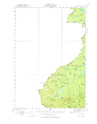 Download a high-resolution, GPS-compatible USGS topo map for Sandy Bay, ME (1976 edition)