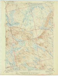 Download a high-resolution, GPS-compatible USGS topo map for Scraggly Lake, ME (1944 edition)