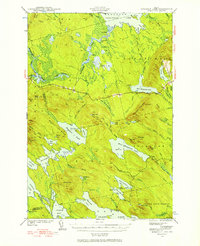 Download a high-resolution, GPS-compatible USGS topo map for Scraggly Lake, ME (1957 edition)