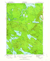 Download a high-resolution, GPS-compatible USGS topo map for Scraggly Lake, ME (1963 edition)