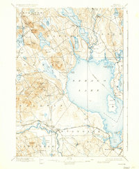 Download a high-resolution, GPS-compatible USGS topo map for Sebago, ME (1937 edition)