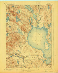 Download a high-resolution, GPS-compatible USGS topo map for Sebago, ME (1929 edition)