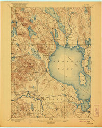 Download a high-resolution, GPS-compatible USGS topo map for Sebago, ME (1920 edition)