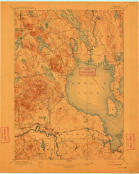 Download a high-resolution, GPS-compatible USGS topo map for Sebago, ME (1911 edition)