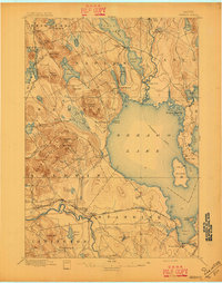 preview thumbnail of historical topo map of Cumberland County, ME in 1896
