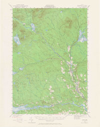 1940 Map of Brownville Junction, ME, 1965 Print