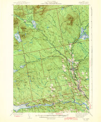 1943 Map of Brownville Junction, ME