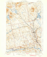 1943 Map of Brownville Junction, ME