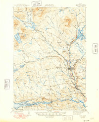1943 Map of Brownville Junction, ME, 1948 Print