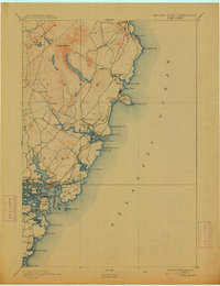 1893 Map of Springfield, 1913 Print