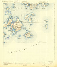 1904 Map of Swan Island, 1943 Print
