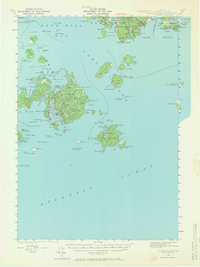 Download a high-resolution, GPS-compatible USGS topo map for Swans Island, ME (1966 edition)