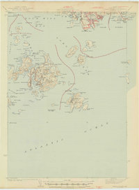 preview thumbnail of historical topo map of Hancock County, ME in 1945