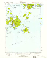 Download a high-resolution, GPS-compatible USGS topo map for Swans Island, ME (1958 edition)
