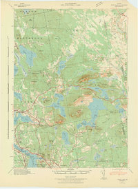 Download a high-resolution, GPS-compatible USGS topo map for Tunk Lake, ME (1942 edition)