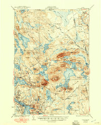 Download a high-resolution, GPS-compatible USGS topo map for Tunk Lake, ME (1949 edition)