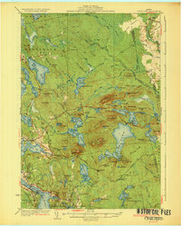 Download a high-resolution, GPS-compatible USGS topo map for Tunk Lake, ME (1932 edition)