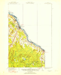 Download a high-resolution, GPS-compatible USGS topo map for Van Buren, ME (1951 edition)