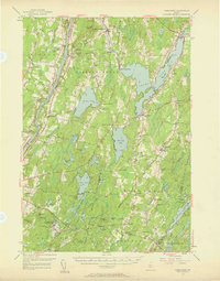 preview thumbnail of historical topo map of Kennebec County, ME in 1956