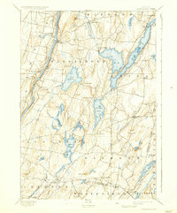 1898 Map of Vassalboro, 1935 Print