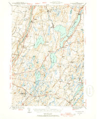 1941 Map of Augusta, ME, 1954 Print
