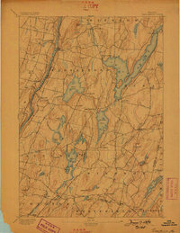 1893 Map of Vassalboro, 1898 Print