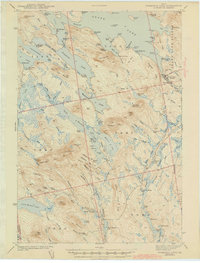Download a high-resolution, GPS-compatible USGS topo map for Wabassus Lake, ME (1943 edition)