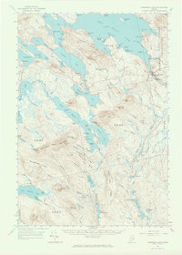 Download a high-resolution, GPS-compatible USGS topo map for Wabassus Lake, ME (1966 edition)