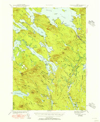 Download a high-resolution, GPS-compatible USGS topo map for Wabassus Lake, ME (1950 edition)