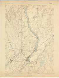 preview thumbnail of historical topo map of Waterville, ME in 1892
