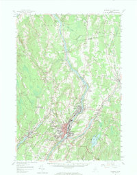 Download a high-resolution, GPS-compatible USGS topo map for Waterville, ME (1964 edition)