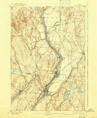 1892 Map of Waterville, ME, 1941 Print