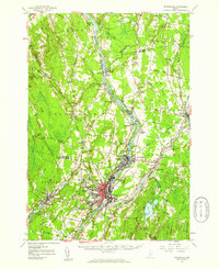 preview thumbnail of historical topo map of Waterville, ME in 1957