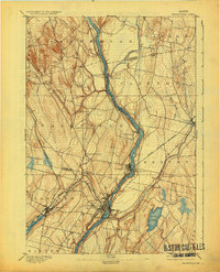 Download a high-resolution, GPS-compatible USGS topo map for Waterville, ME (1930 edition)