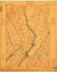 Download a high-resolution, GPS-compatible USGS topo map for Waterville, ME (1909 edition)