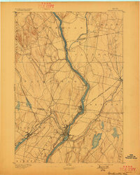 1892 Map of Waterville, ME, 1897 Print
