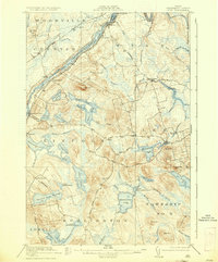 preview thumbnail of historical topo map of Penobscot County, ME in 1920