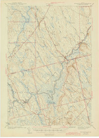 preview thumbnail of historical topo map of Aroostook County, ME in 1943