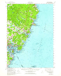 Download a high-resolution, GPS-compatible USGS topo map for York, ME (1964 edition)