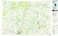 preview thumbnail of historical topo map of Cedar Springs, MI in 1985