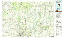 preview thumbnail of historical topo map of Cedar Springs, MI in 1986