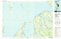 Download a high-resolution, GPS-compatible USGS topo map for Charlevoix, MI (1985 edition)