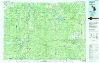 preview thumbnail of historical topo map of Grayling, MI in 1983
