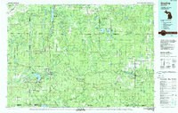 preview thumbnail of historical topo map of Grayling, MI in 1983